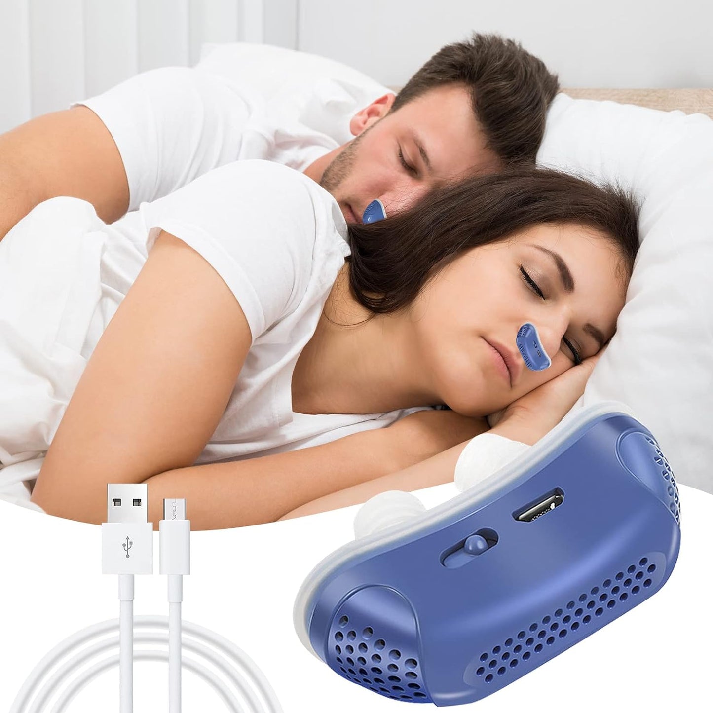 Draagbaar Anti-Snurk Apparaat bij Slaapapneu - Micro CPAP
