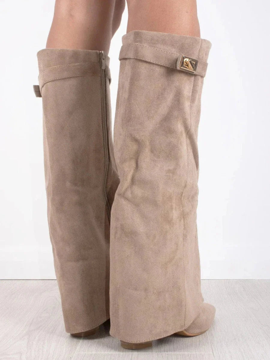 Luxe Hoge Laarzen met Flap