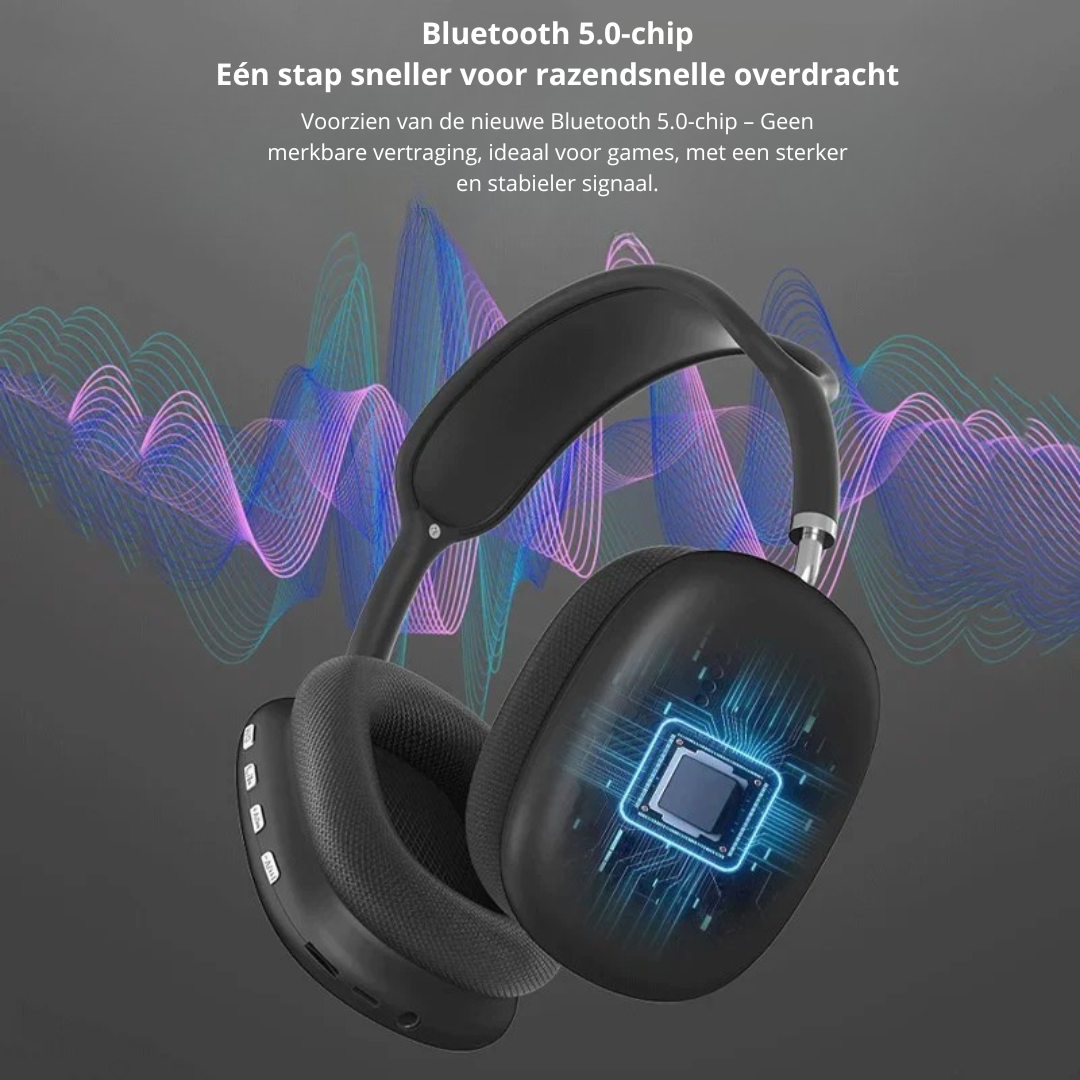 Draadloze Bluetooth Hoofdtelefoon – Comfortabel & Stijlvol