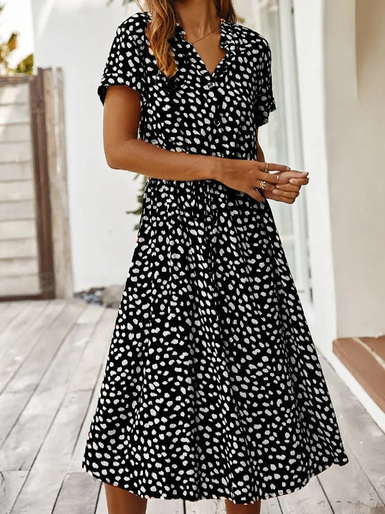 Luchtige Zomerjurk met Print – Comfortabel & Stijlvol