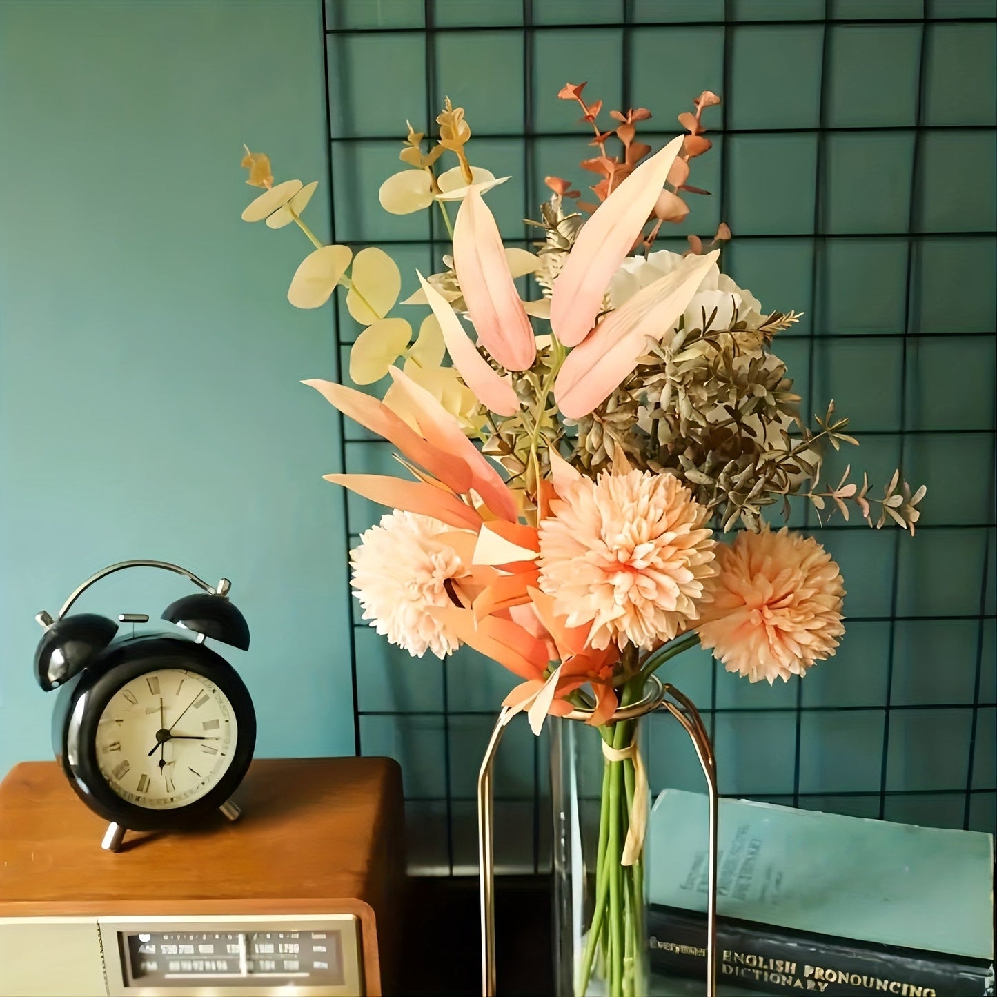 Elegante Zijdebloemen Set van 44 cm – Kunstmatige Bloemstukken
