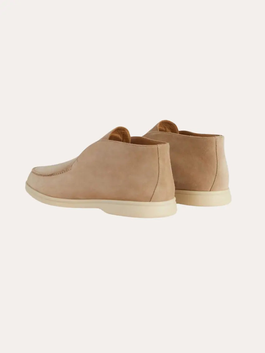Heren Suède Loafers – Stijlvolle Beige Instapschoenen voor City Looks