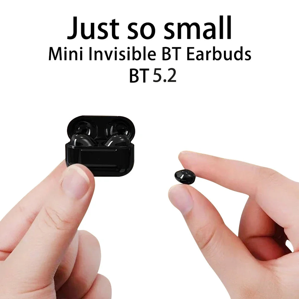 Onzichtbare Mini Bluetooth Oordopjes – Draadloze In-Ear TWS met Geluidsreductie & Waterdichte Pasvorm