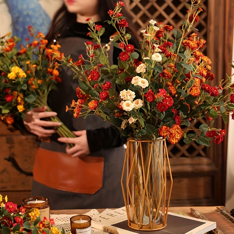 Set van 16 Levensechte Kunstrozen – 75 cm Hoog