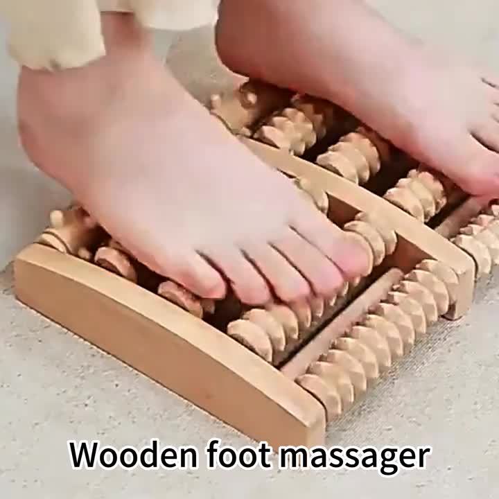 Houten Voetroller voor Ontspanning en Spierontlasting