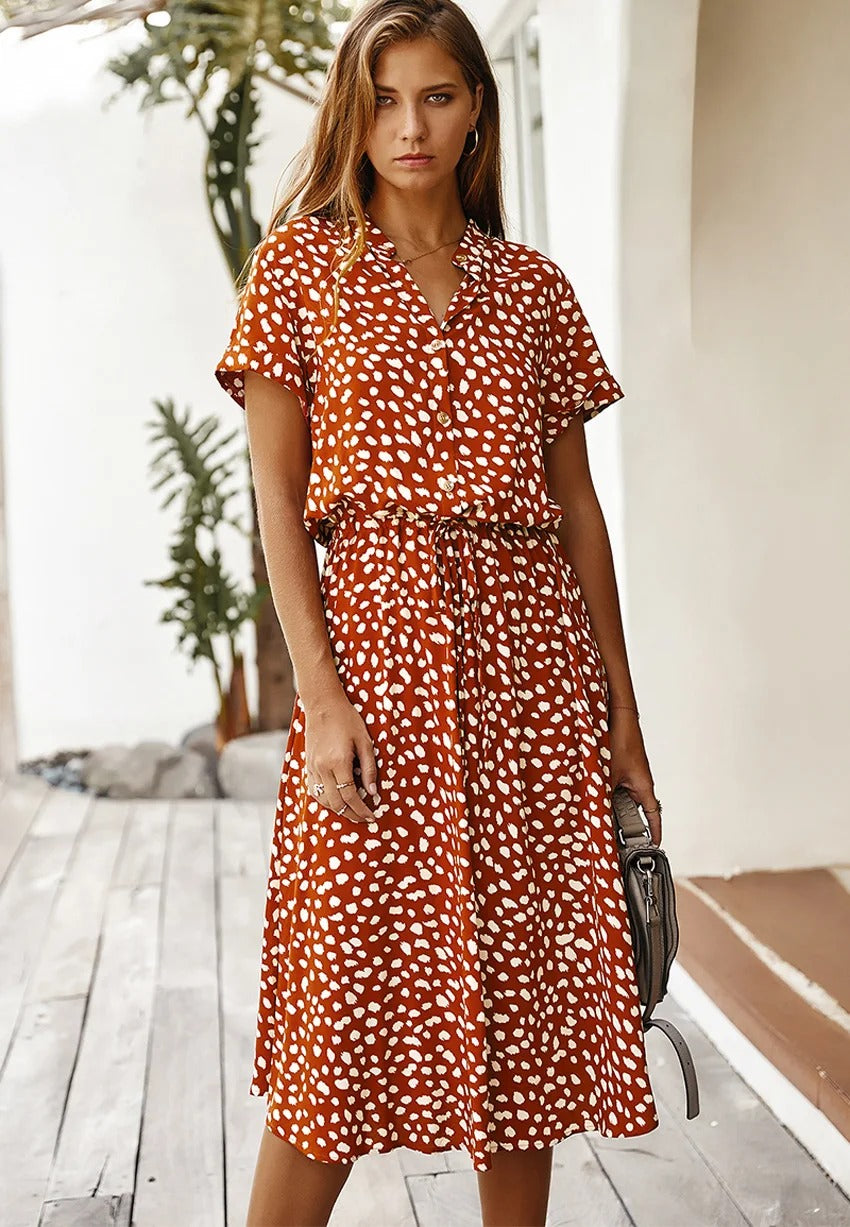Luchtige Zomerjurk met Print – Comfortabel & Stijlvol