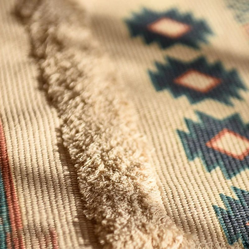 Handgeweven boho vloerkleed – natuurlijk & stijlvol kleed voor elk interieur