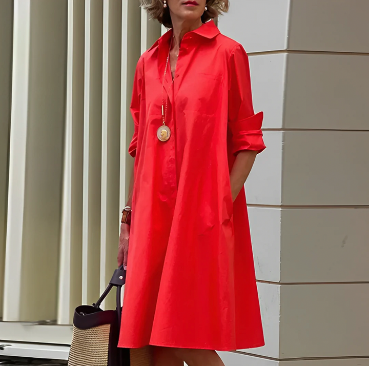 Elegante Blousejurk Dames – Tijdloos, Comfortabel