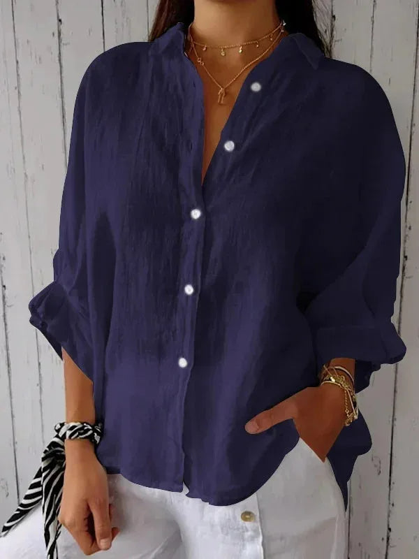 Luchtige Linnen Blouse voor Dames – Stijlvol & Comfortabel voor Elke Zomerdag
