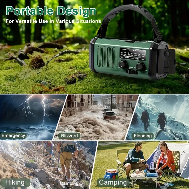 Multifunctionele Noodradio met Zaklamp, Powerbank en Dynamo