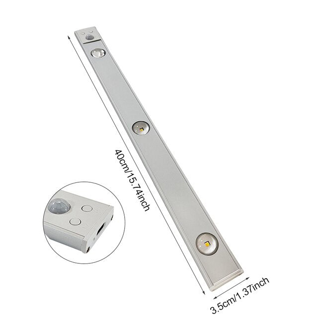 Draadloos LED Armatuur met Bewegingssensor – Oplaadbaar & Energiezuinig