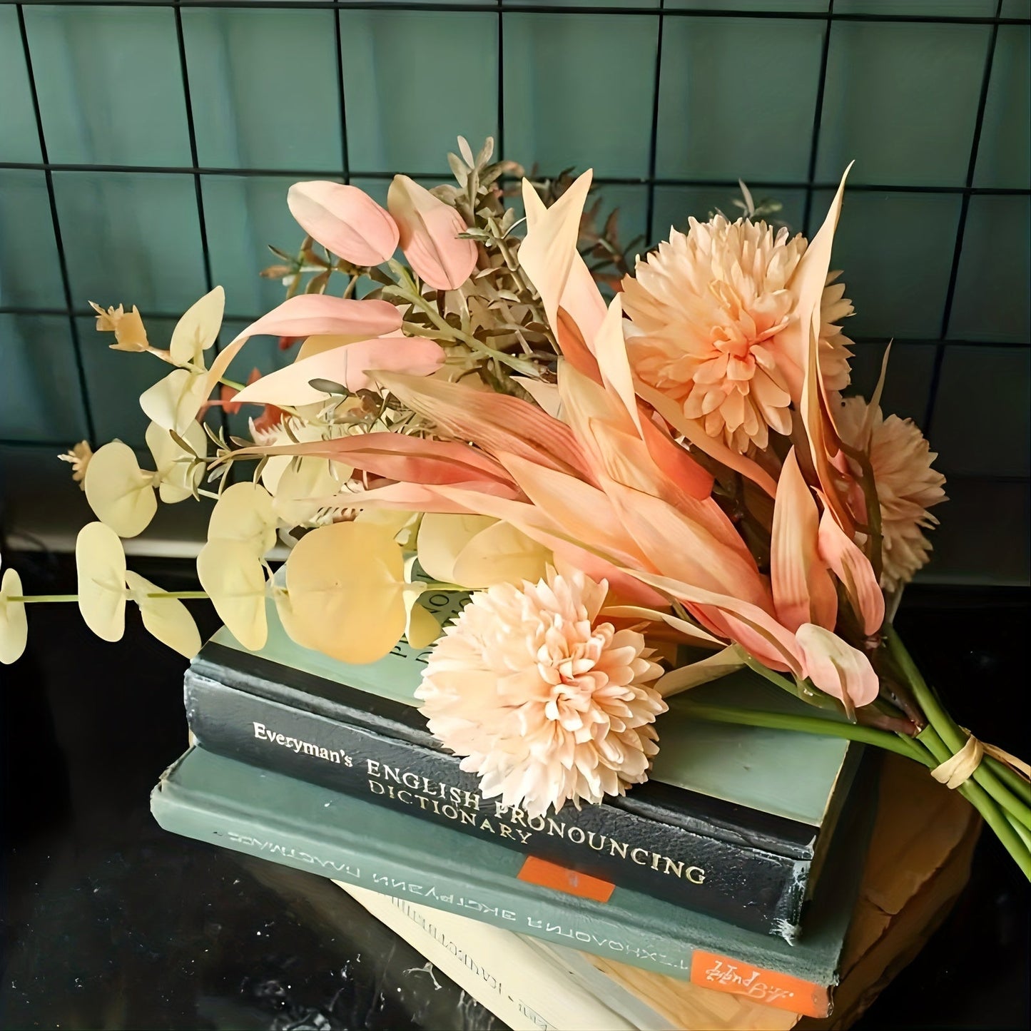 Elegante Zijdebloemen Set van 44 cm – Kunstmatige Bloemstukken