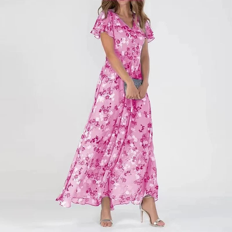 Zomerjurk met Kleurrijke Print – Luchtig en Vrouwelijk