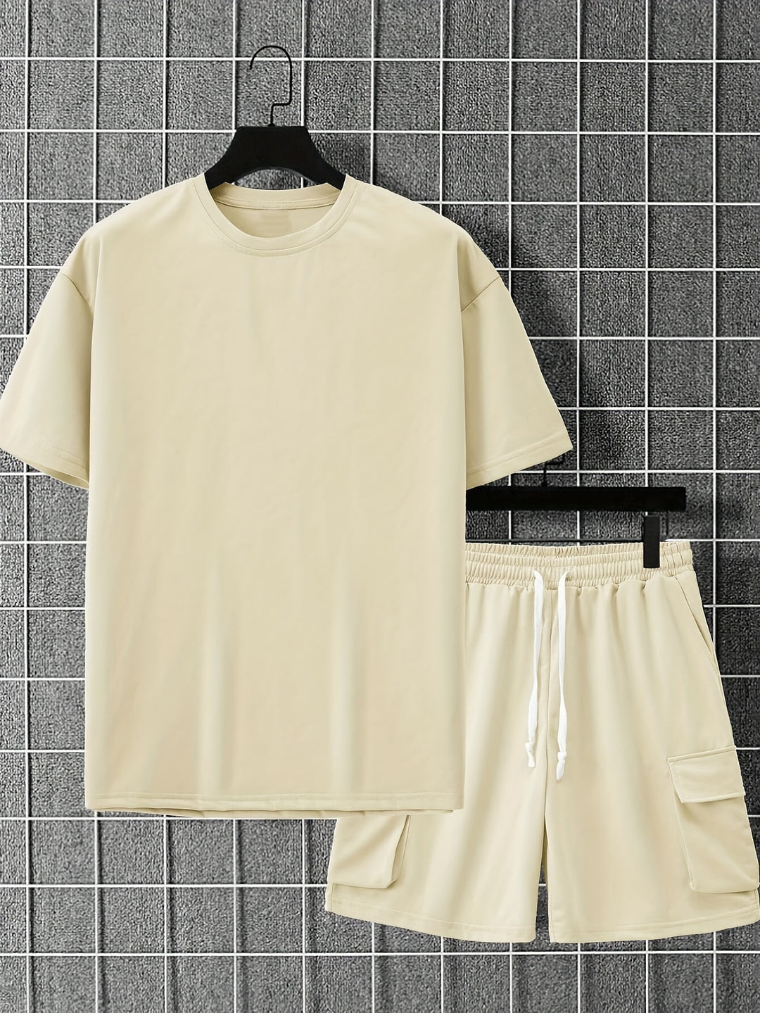 Heren Sportset Zomer – Ademend Shirt en Short met Zakken