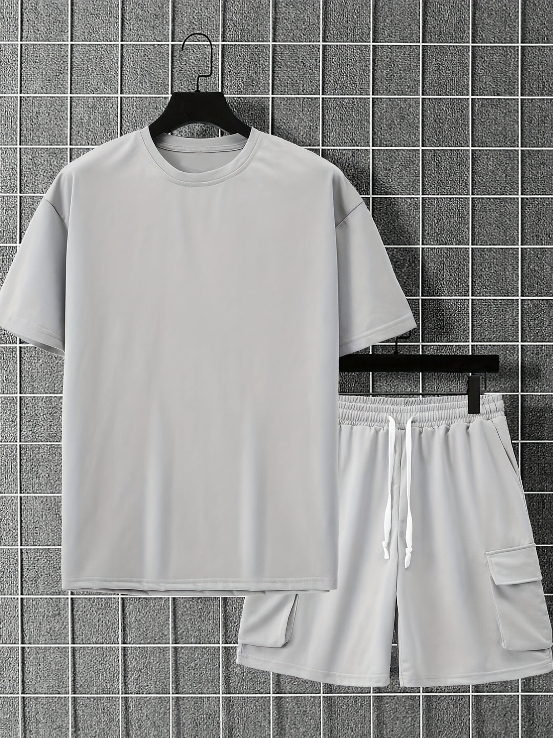 Heren Sportset Zomer – Ademend Shirt en Short met Zakken