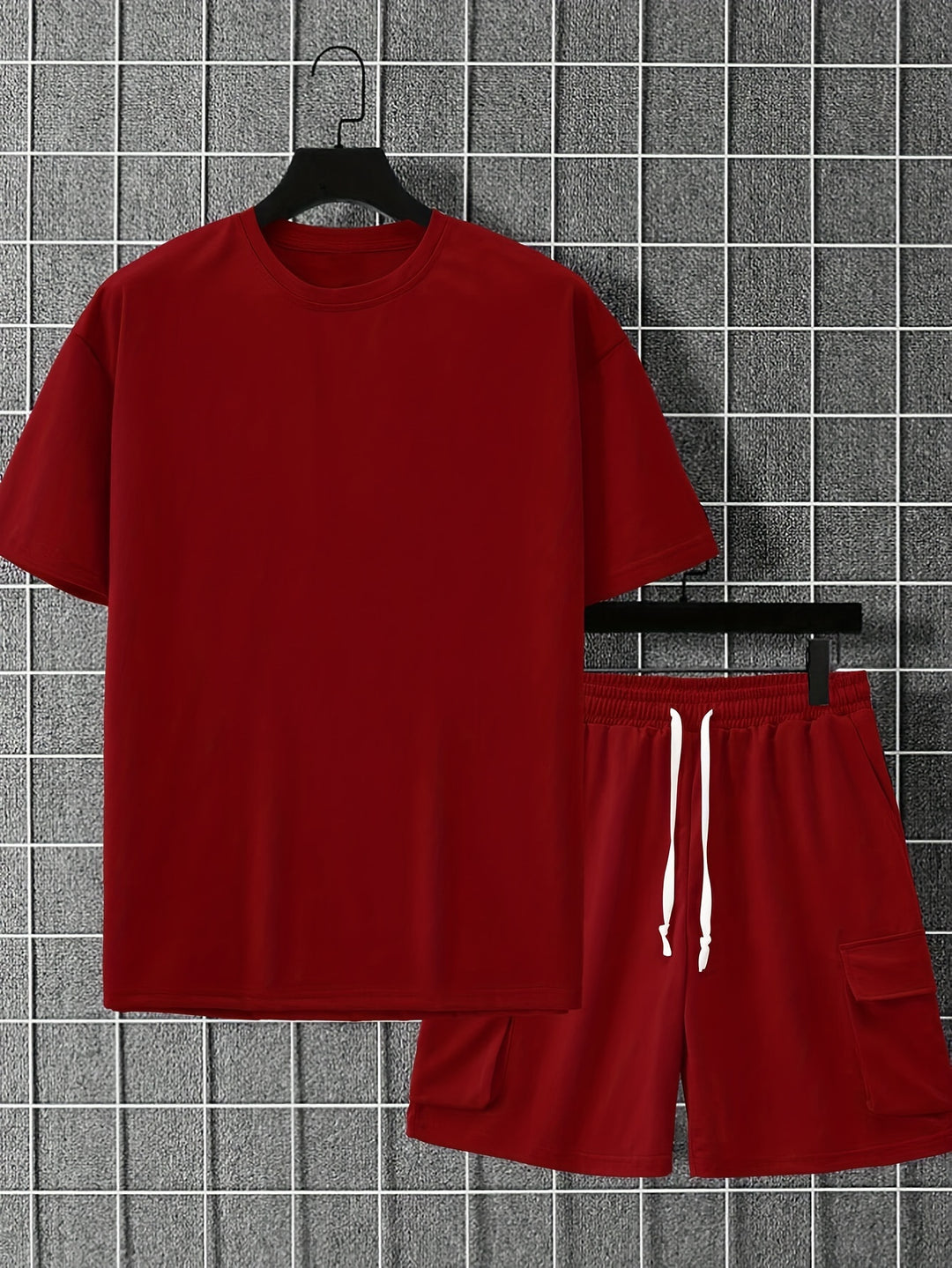 Heren Sportset Zomer – Ademend Shirt en Short met Zakken