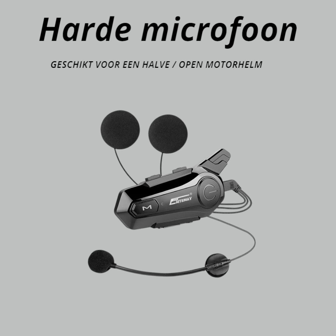 Bluetooth Intercom Headset voor Motorhelm