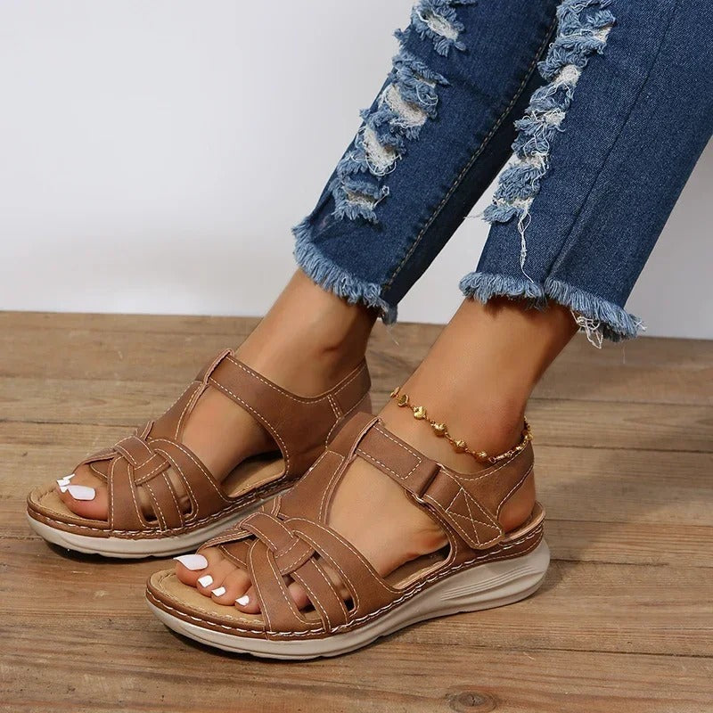 Orthopedische Leren Sandalen voor Dames – Comfort en Stijl in Eén