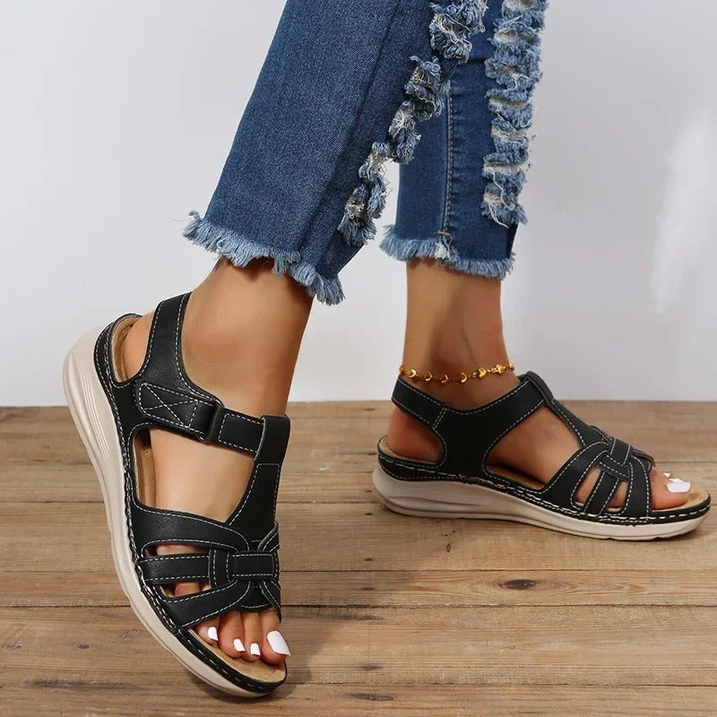 Orthopedische Leren Sandalen voor Dames – Comfort en Stijl in Eén