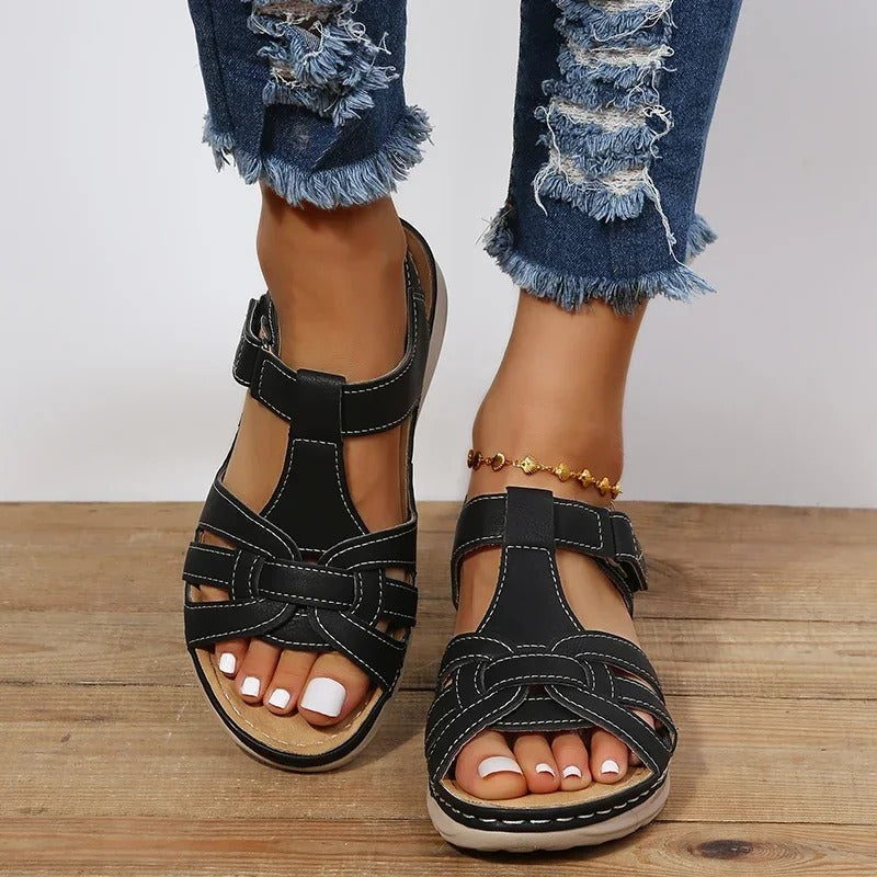 Orthopedische Leren Sandalen voor Dames – Comfort en Stijl in Eén