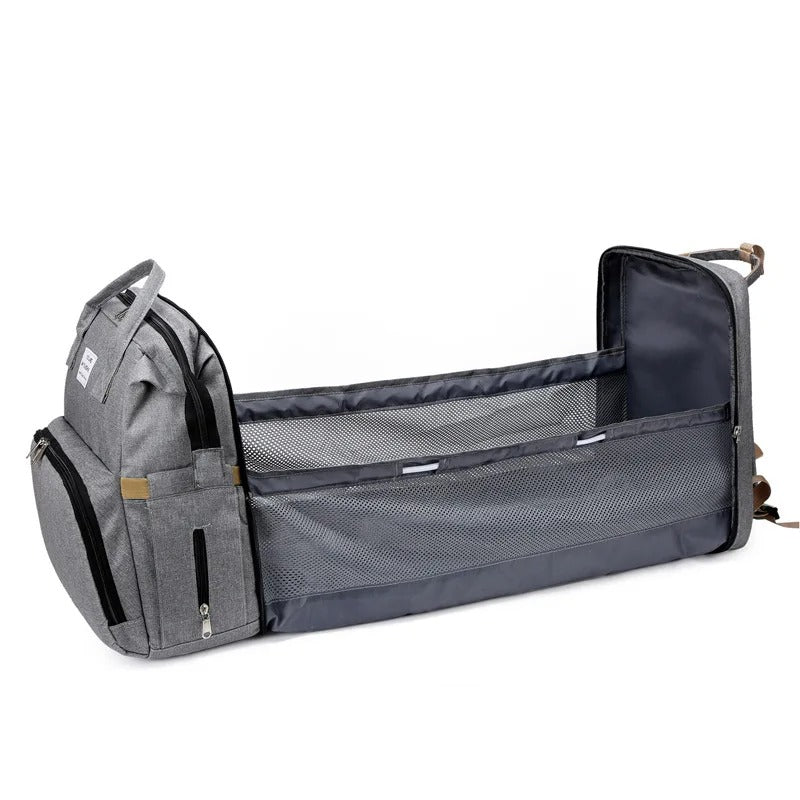 Multifunctionele Luierrugzak met Babynest en USB-oplaadpunt