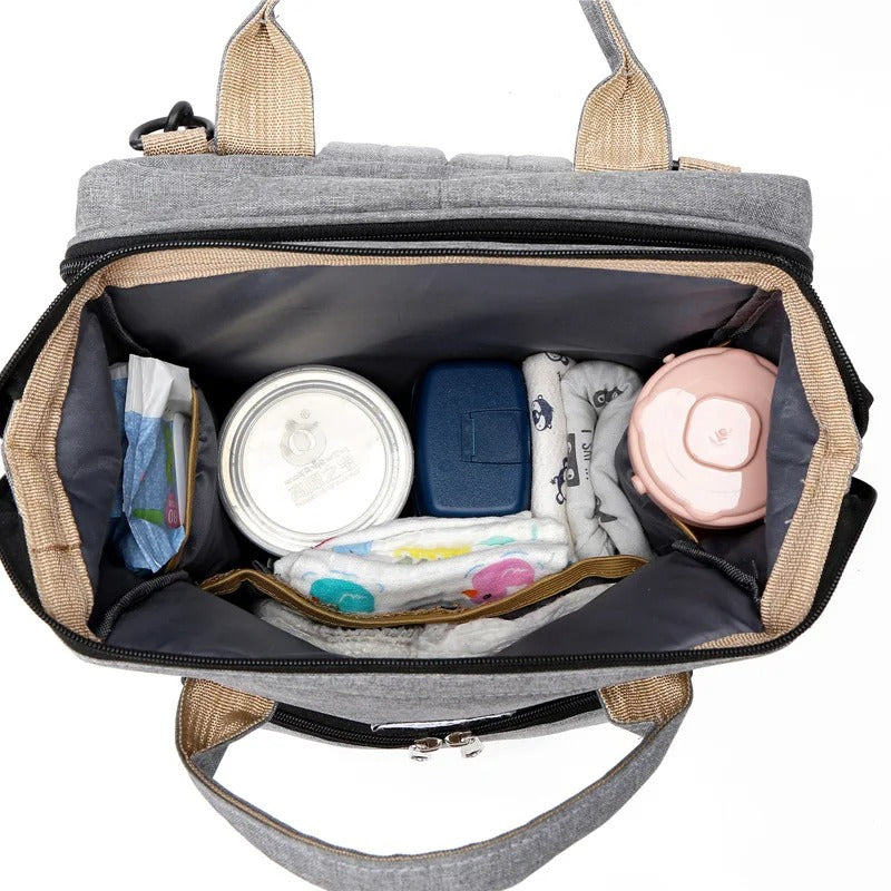 Multifunctionele Luierrugzak met Babynest en USB-oplaadpunt