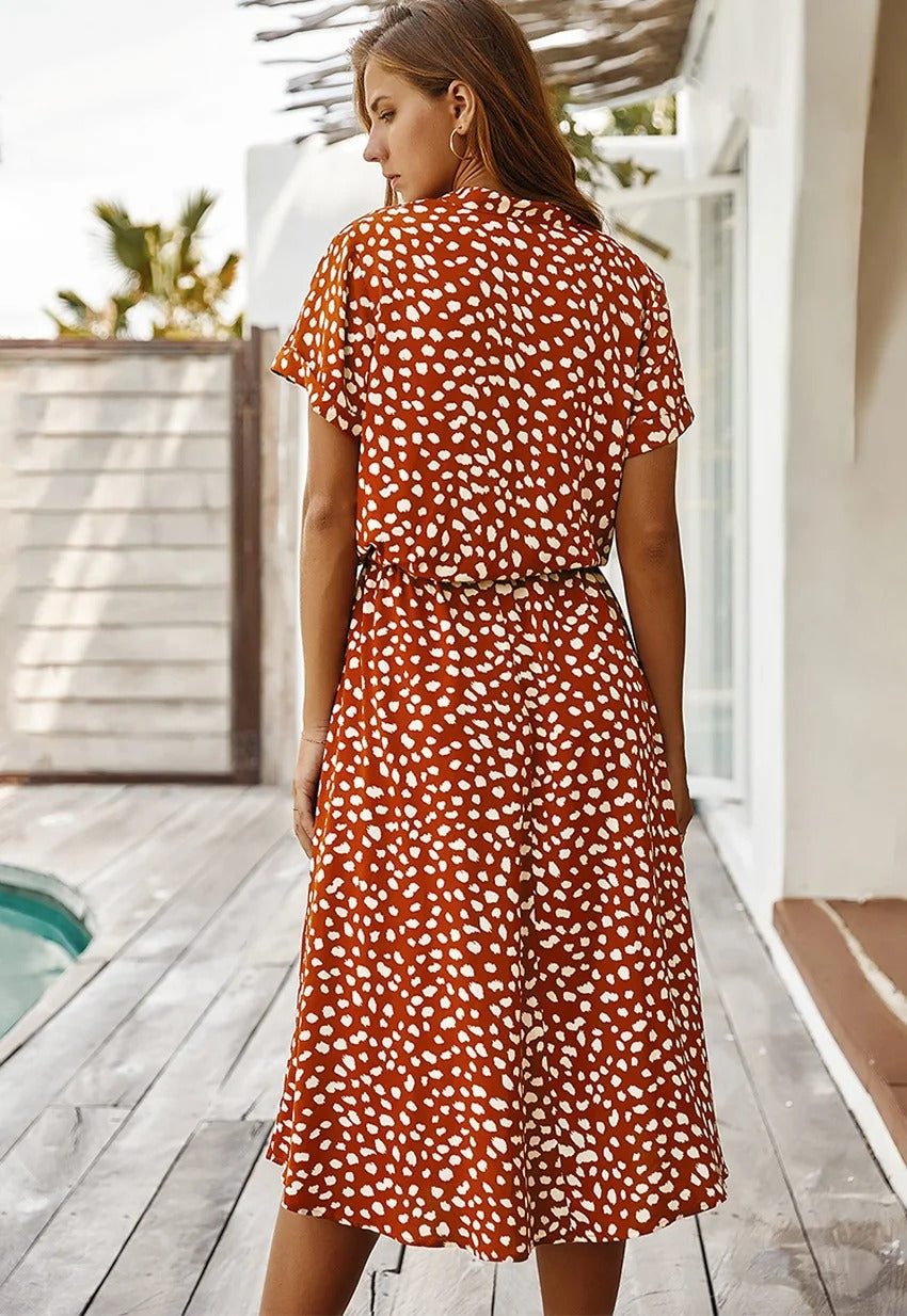 Luchtige Zomerjurk met Print – Comfortabel & Stijlvol
