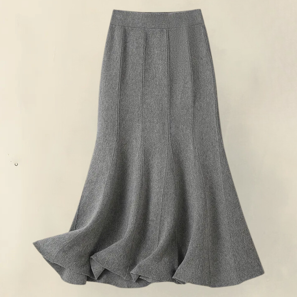 Gebreide Maxirok Dames met Hoge Taille