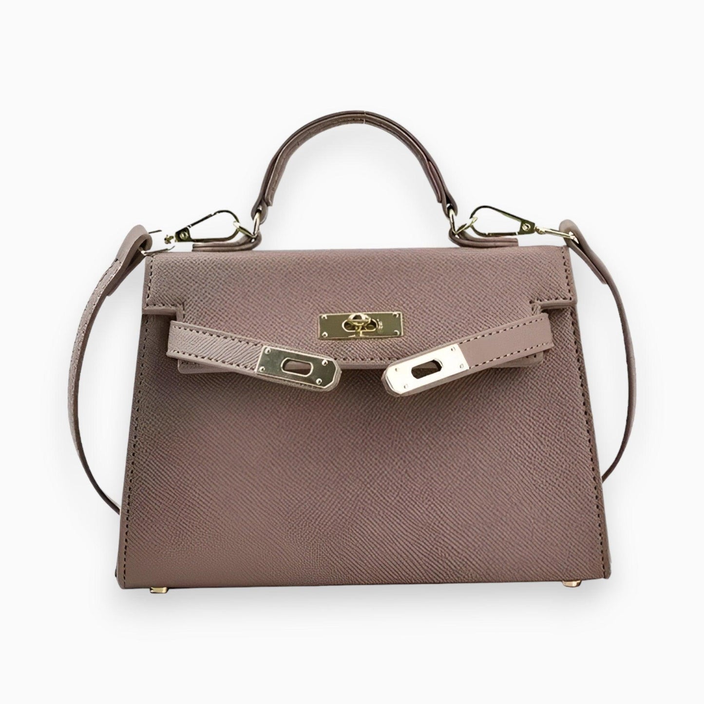 Luxe Dames Handtas met Metalen Sluiting