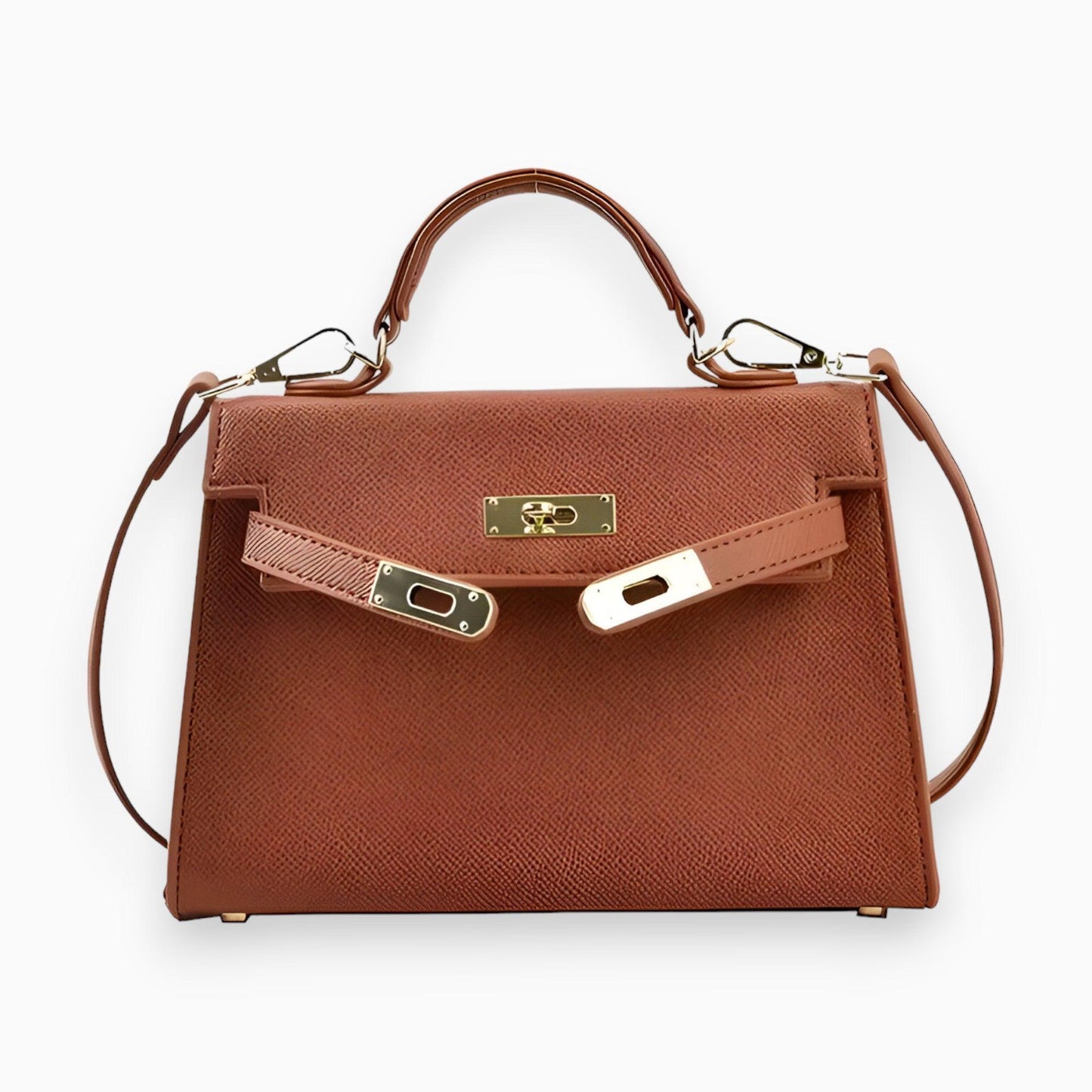 Luxe Dames Handtas met Metalen Sluiting