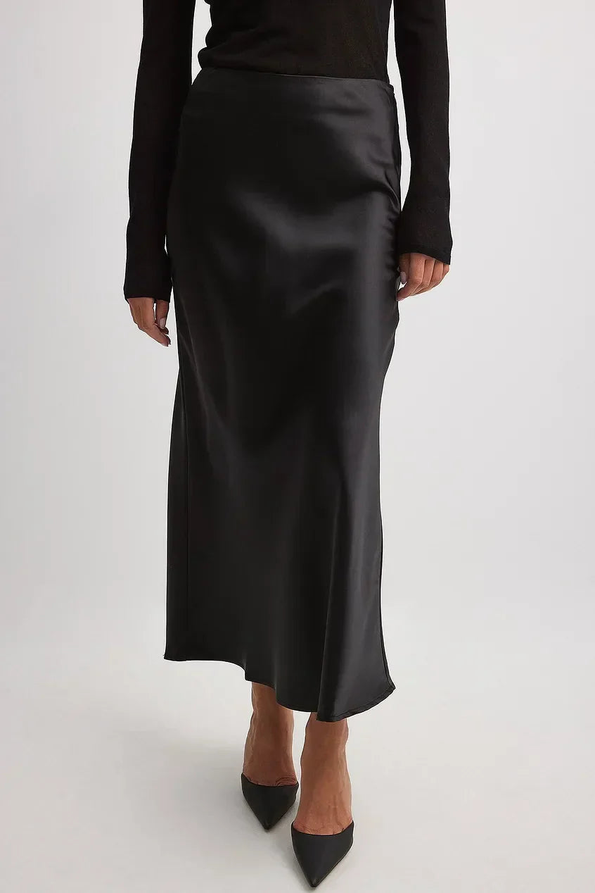 Satijnen Midirok Dames – Tijdloze Elegantie en Comfort