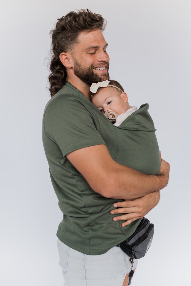 Slim Draagshirt voor Ouders – Comfortabel & Praktisch Babydragen
