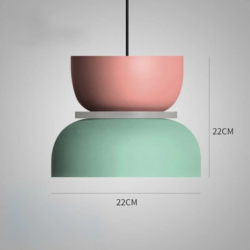 Scandinavische Hanglamp in Pasteltinten