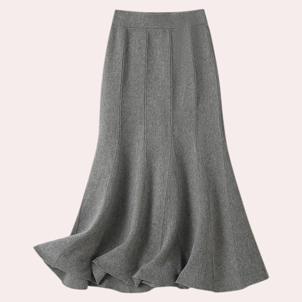Gebreide Maxirok Dames met Hoge Taille