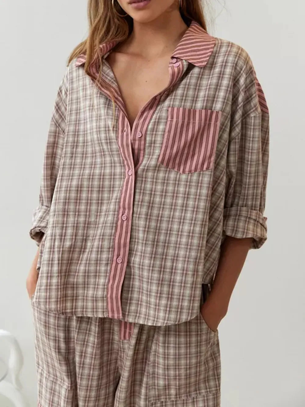 Dames Pyjama Set – Zacht & Comfortabel