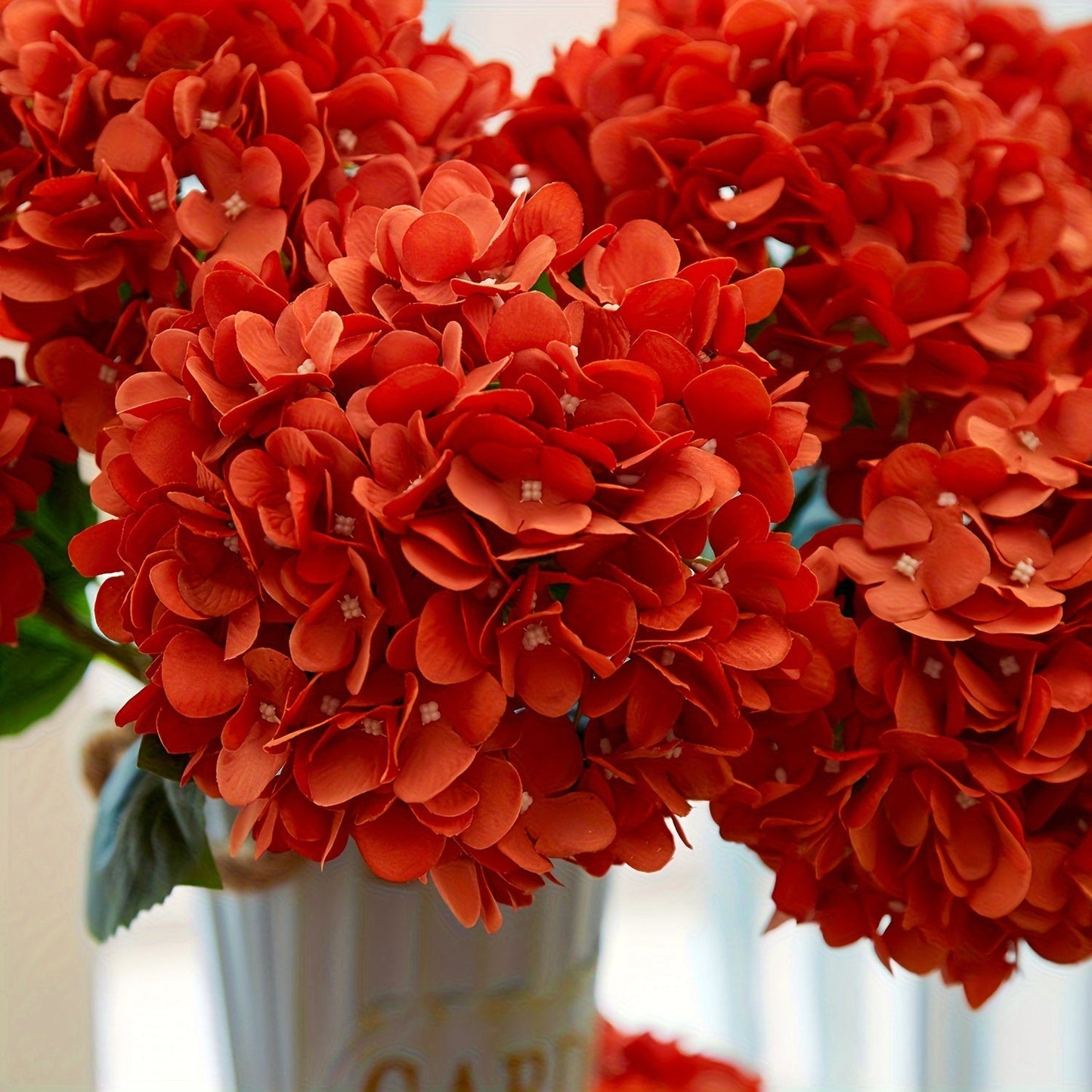 Herfsthortensia Set van 5 – Levendige Kunstbloemen 50 cm