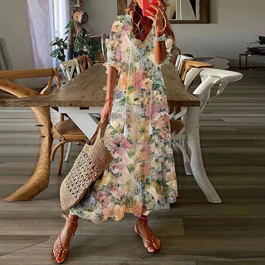 Zomerse Maxi Jurk  – Licht, Luchtig en Stijlvol