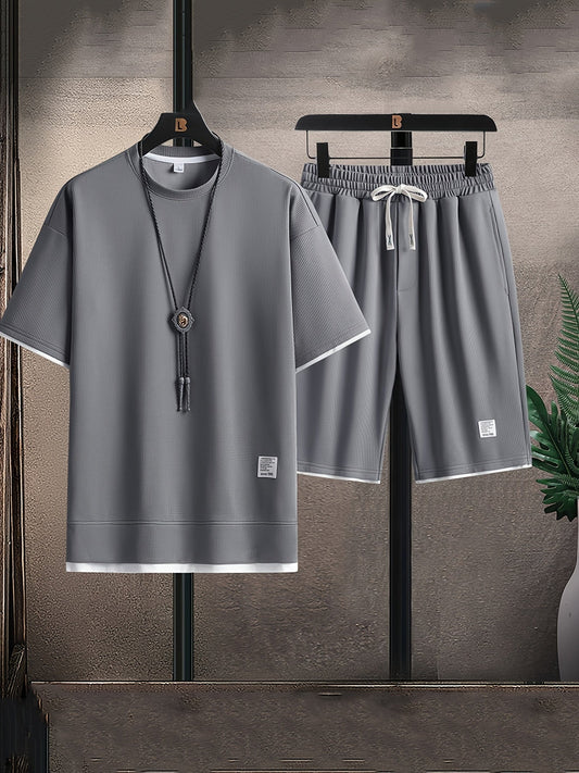 Moderne ademende heren zomerset – T-shirt & shorts