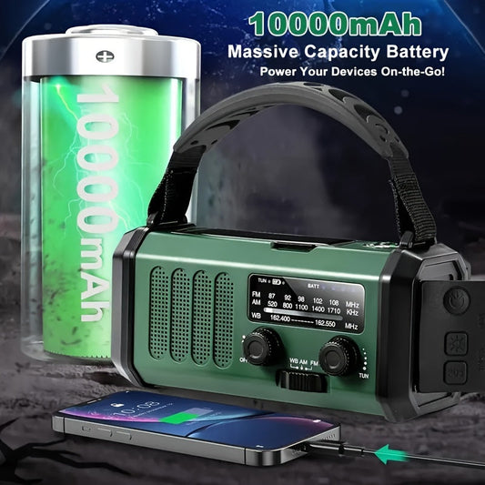 Multifunctionele Noodradio met Zaklamp, Powerbank en Dynamo