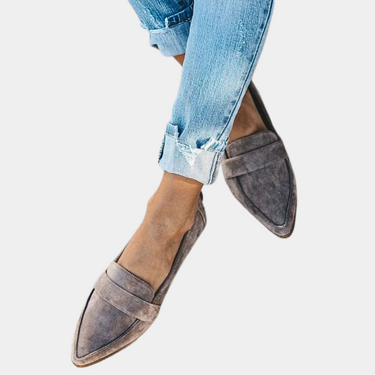 Luxe Dames Instappers in Suèdelook – Comfortabele & Tijdloze Loafers