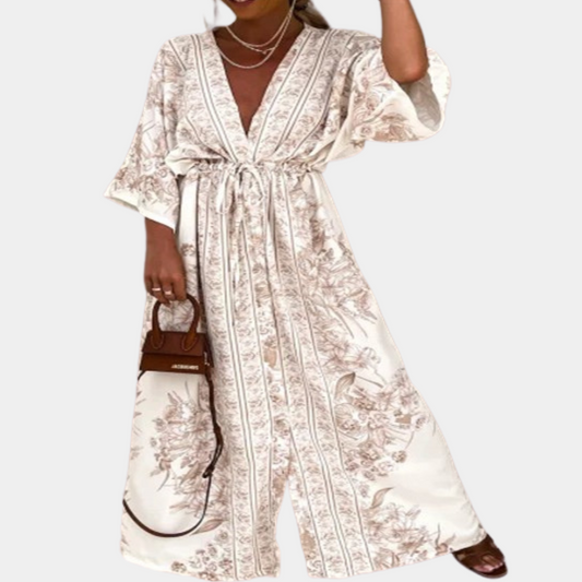 Zomerjurk Dames Lang met Wijde Mouwen – Elegant & Luchtig