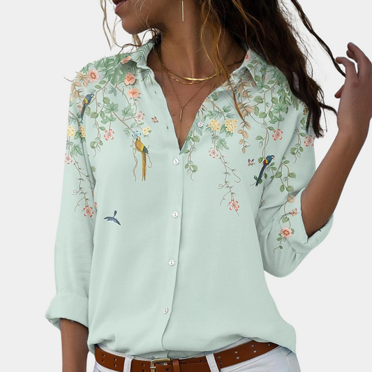 Luchtige Damesblouse met Bloemenprint