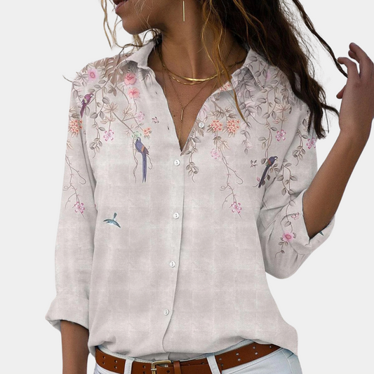 Luchtige Damesblouse met Bloemenprint