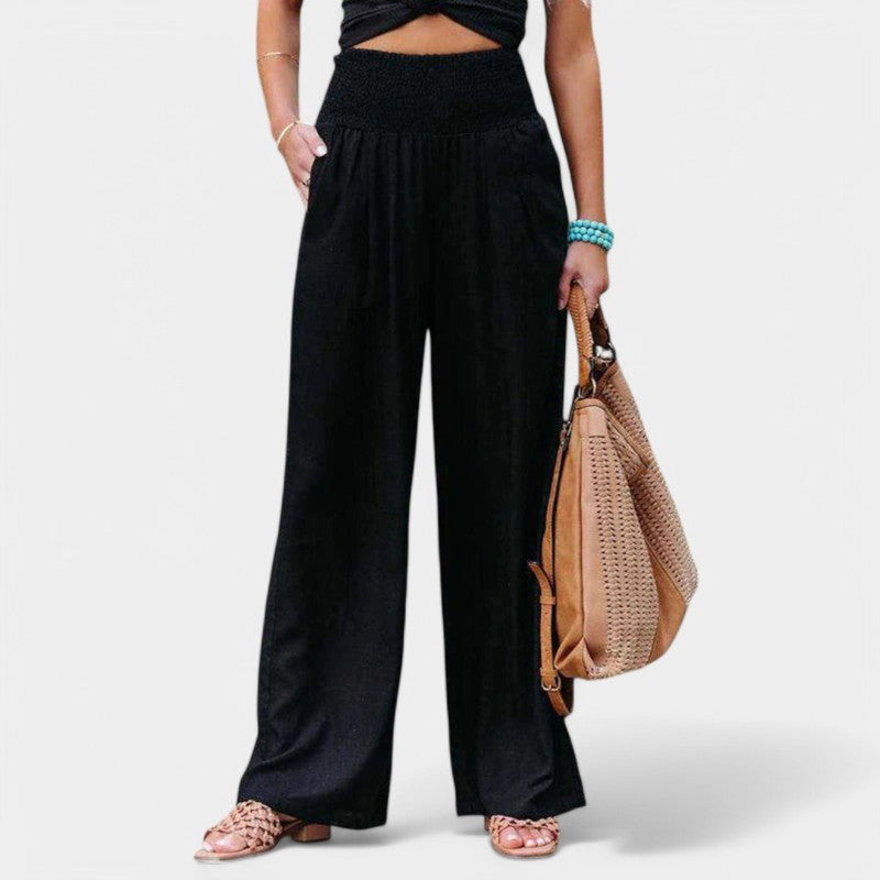 Zomerse Linnen Broek Dames – Ademend, Licht & Flatterend