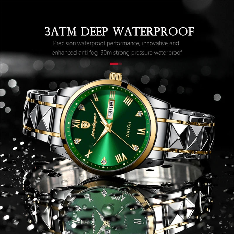 Luxe Heren Quartz Horloge - 30m Waterdicht, Datum & Shockbestendig-Novormo
