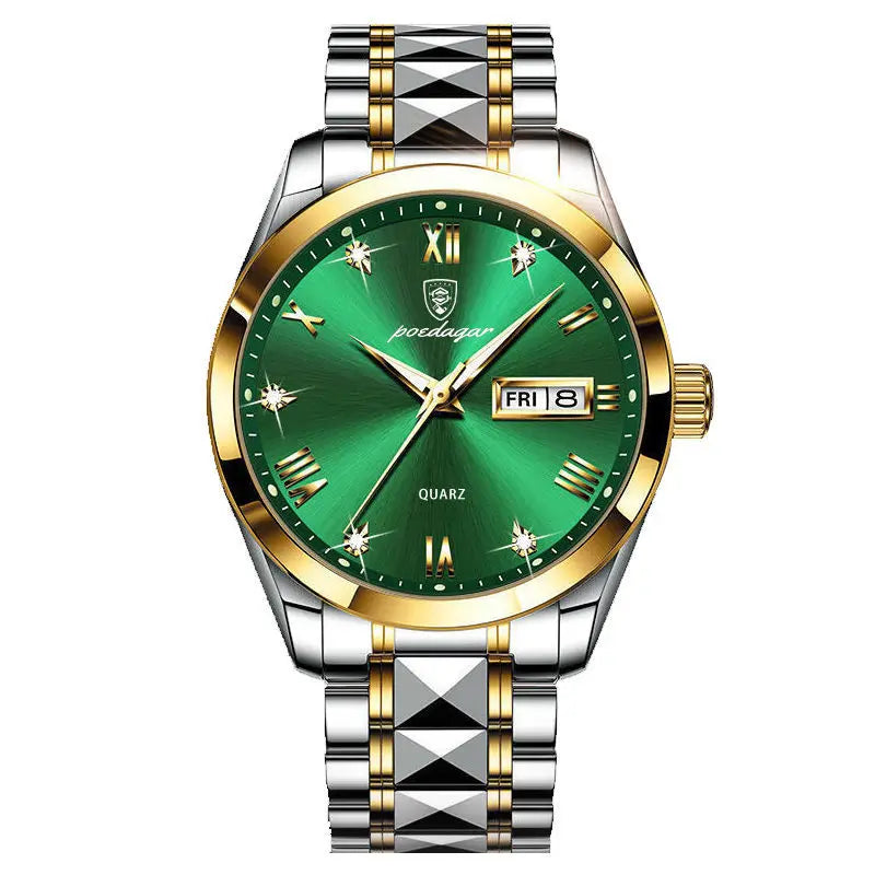 Luxe Heren Quartz Horloge - 30m Waterdicht, Datum & Shockbestendig-Novormo