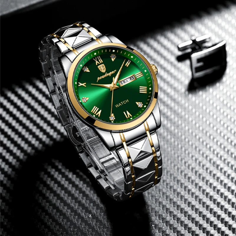 Luxe Heren Quartz Horloge - 30m Waterdicht, Datum & Shockbestendig-Novormo