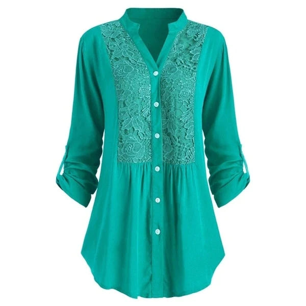Luchtige Damesblouse – Pofmouwen & Perfect voor de Zomer