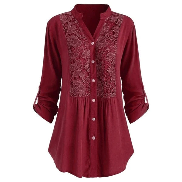 Luchtige Damesblouse – Pofmouwen & Perfect voor de Zomer
