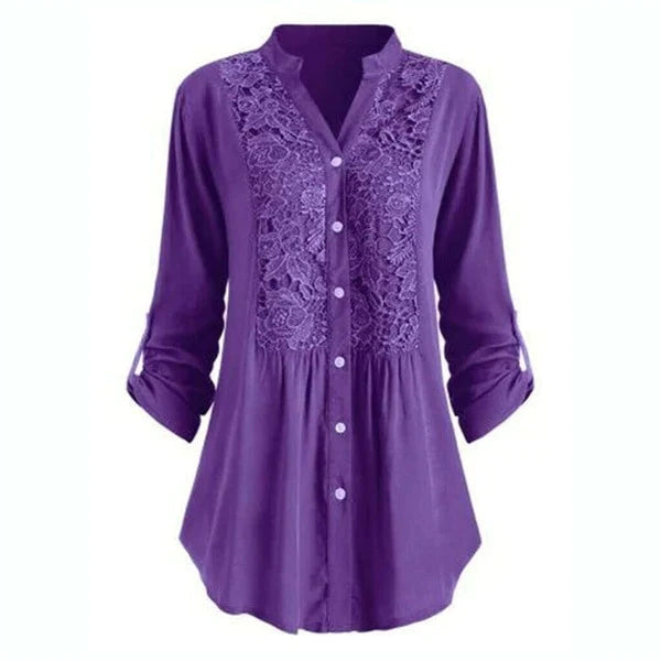 Luchtige Damesblouse – Pofmouwen & Perfect voor de Zomer